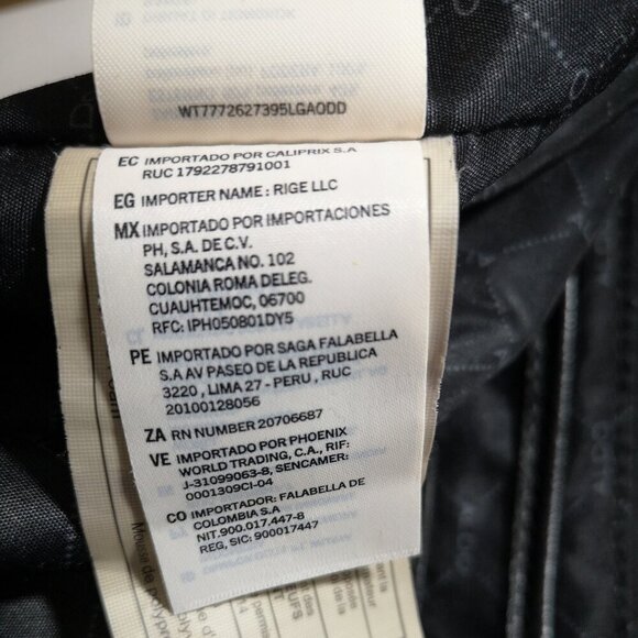 Aldo Adult Ladies Burgundy with Sparkly Yarn & Black Trim Snap Closure Backpack - Picture 12 of 16